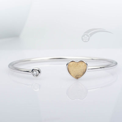 925 Sterling Silver Meteorite Bracelets Heart Bracelet Bracelet 10mm